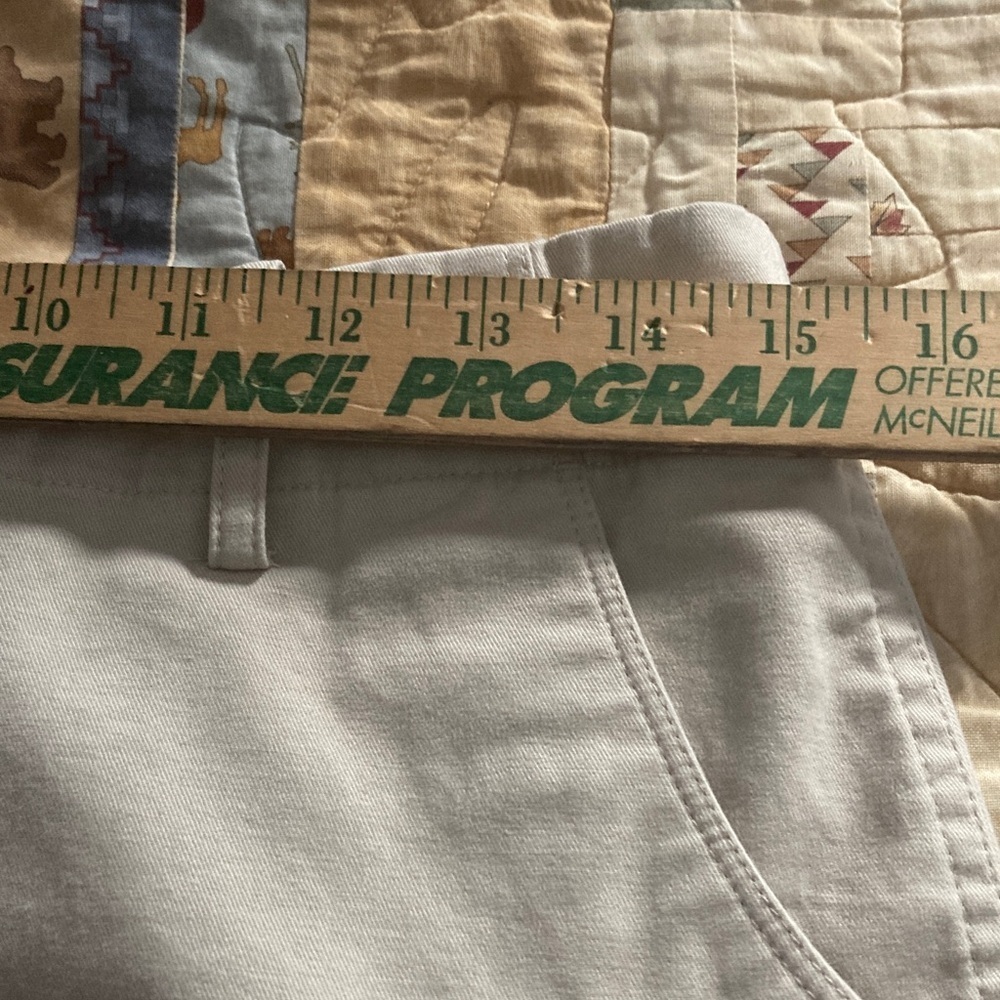 Brooks Brothers 346 womens 8 tan pencil skirt cotton spandex zip hooks pockets - Picture 7 of 10